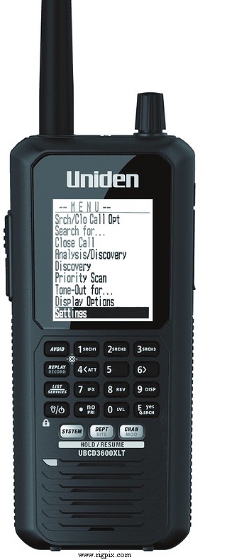 A picture of Uniden UBCD-3600XLT (Trunktracker V)