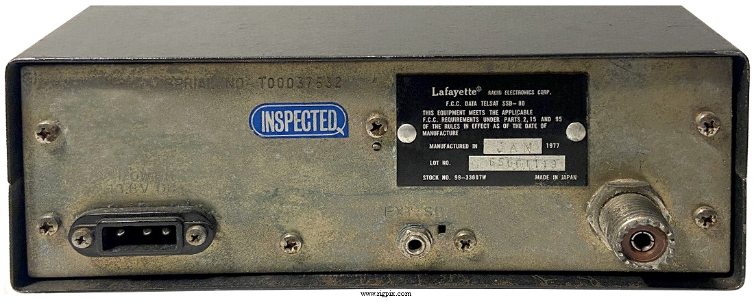A rear picture of Lafayette Telsat SSB-80 (99-33607W)