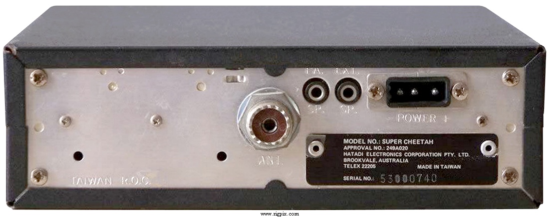 A rear picture of Pearce-Simpson Super Cheetah (By Hatadi Electronics)