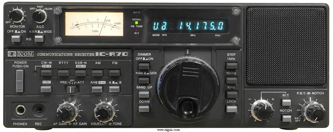 A picture of Icom IC-R70