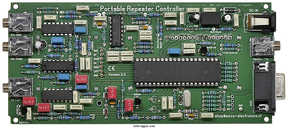 A picture of Emco PRC-1 PCB back