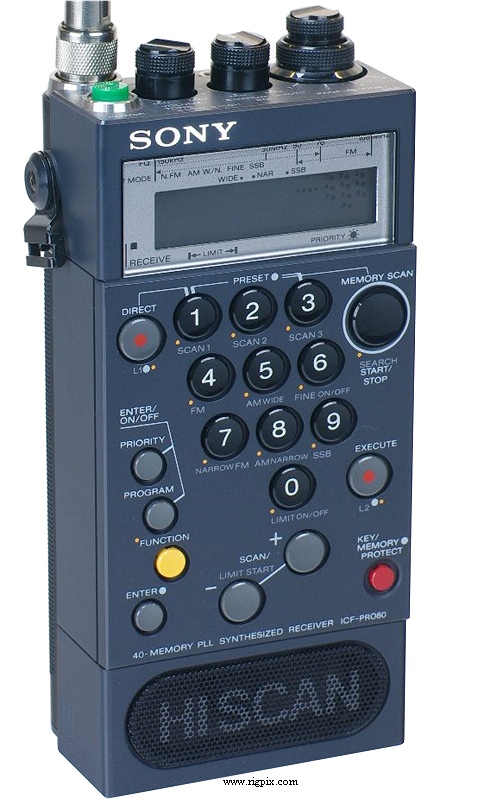 A picture of Sony ICF-Pro 80