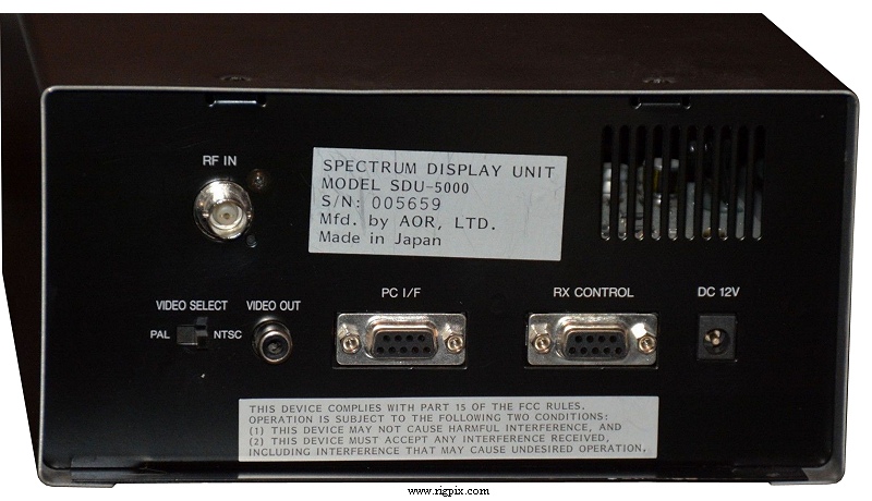 A rear picture of AOR SDU-5000