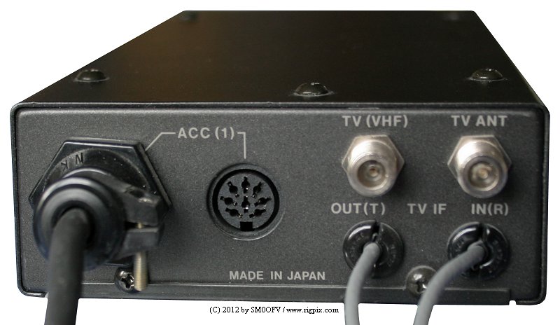 A rear picture of Icom TV-970