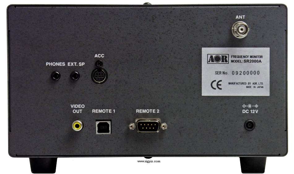 A rear picture of AOR SR-2000A