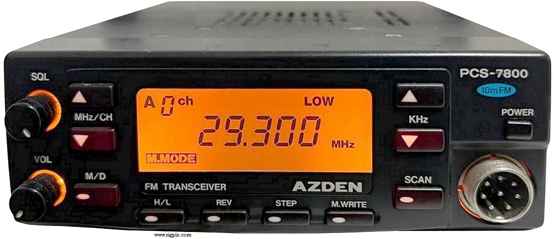 AZDEN アツデン 29MHz 10m FMトランシーバー PCS-7800H - エフェクター