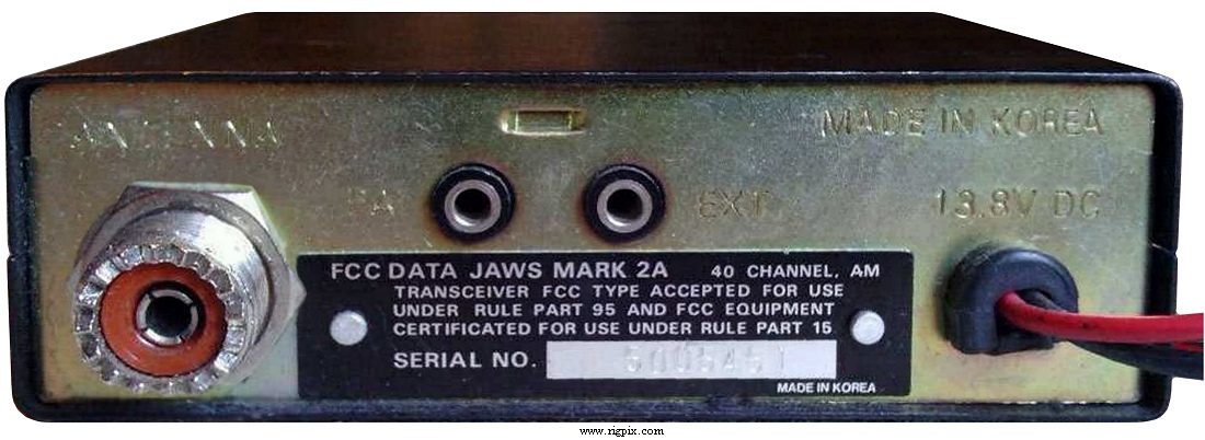 A rear picture of Jaws Mark 2A