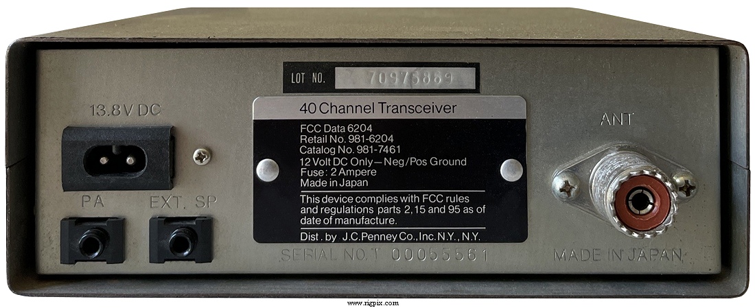 A rear picture of JCPenney 6204 (Retail no. 981-6204 / Catalog no. 981-7461)