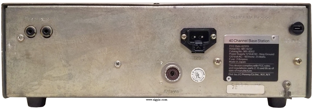 A rear picture of JCPenney 6237 (Retail no. 981-6237 / Catalog no. 981-8352)
