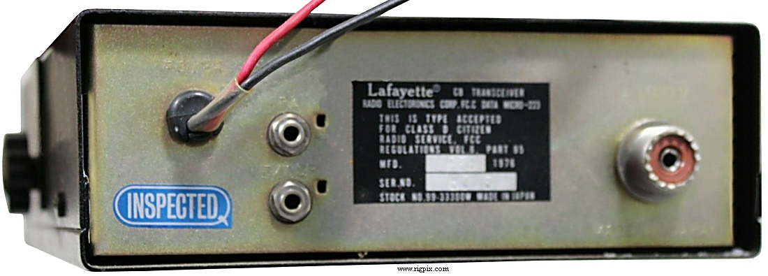 A rear picture of Lafayette Micro-223 (99-33300W)