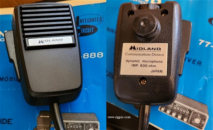 A picture of Midland 77-888 microphone with volume control