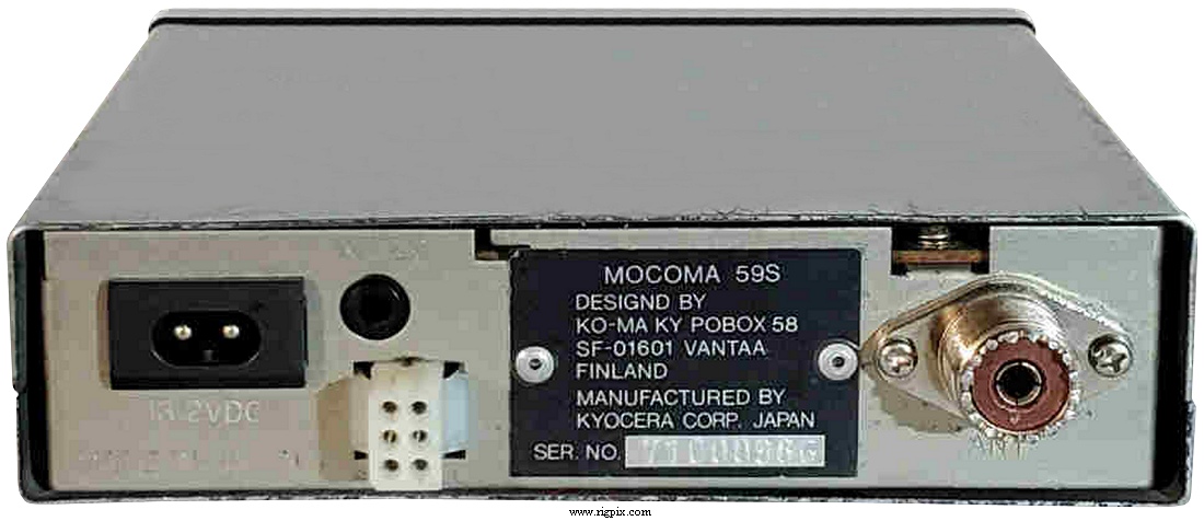 A rear picture of Mocoma 59S