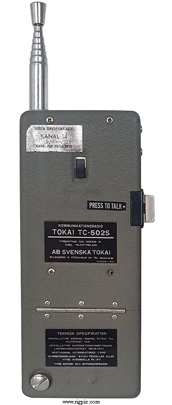 A rear picture of Tokai TC-502S