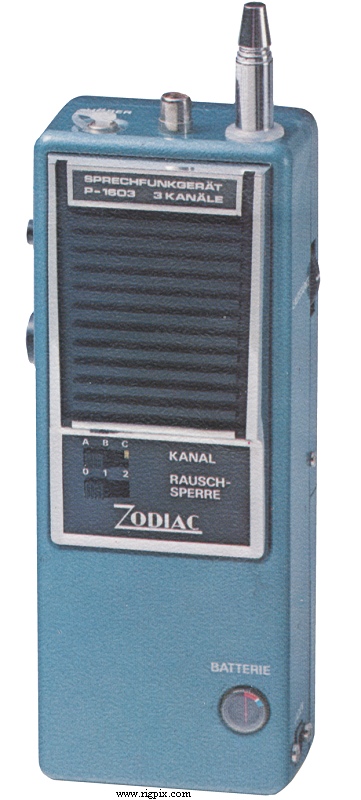 A picture of Zodiac P-1603