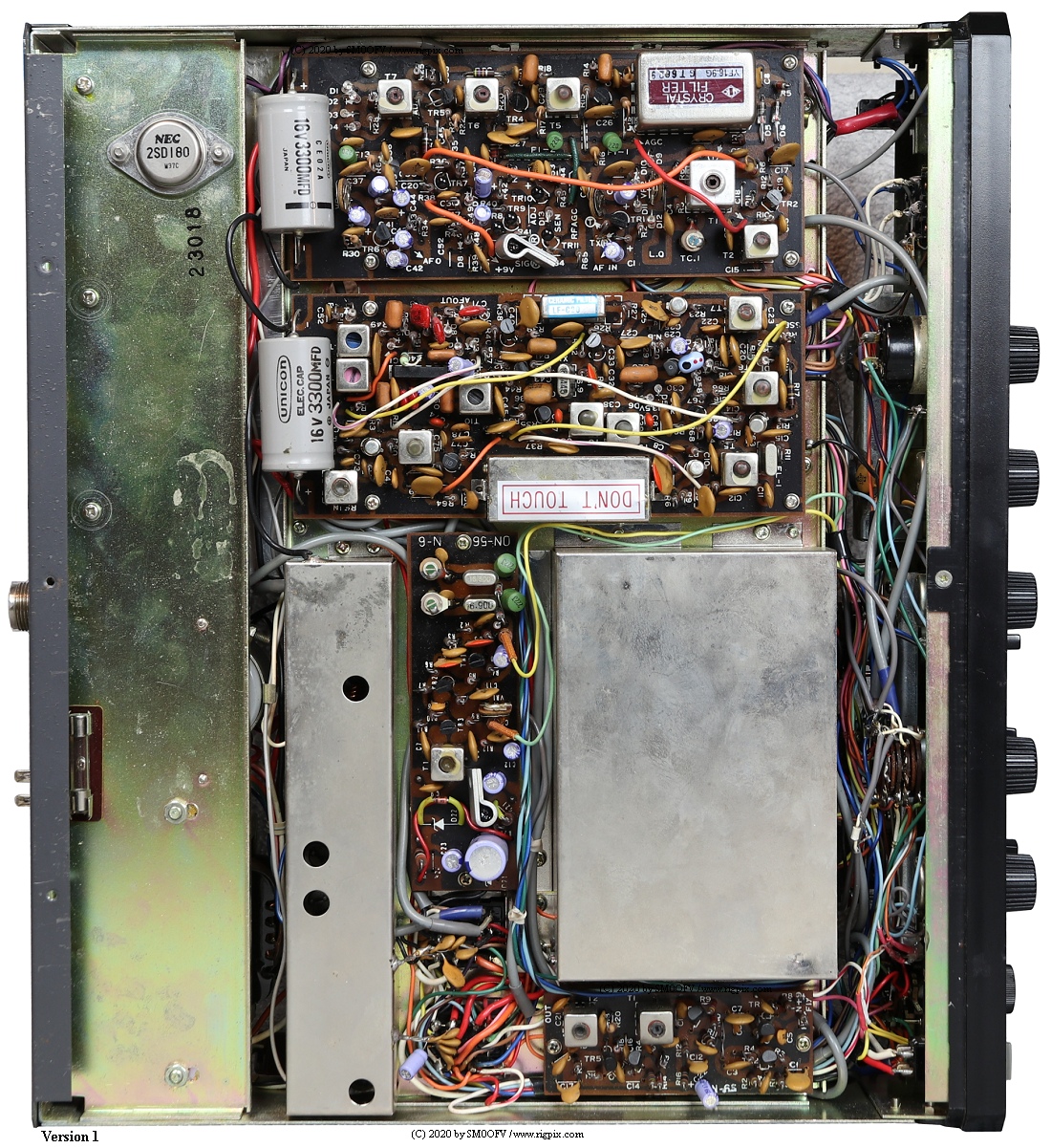 An inside bottomside picture of FDK Multi-2000 (Fukuyama Denki Kogyo)