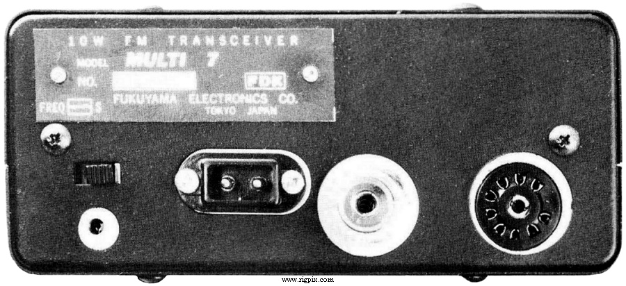 A rear picture of FDK Multi 7 (Fukuyama Denki Kogyo)