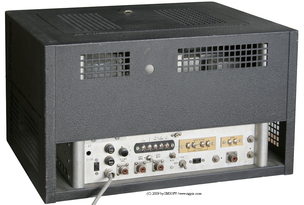 A rear picture of Hammarlund SP-600-J ''Northern Radio 159''