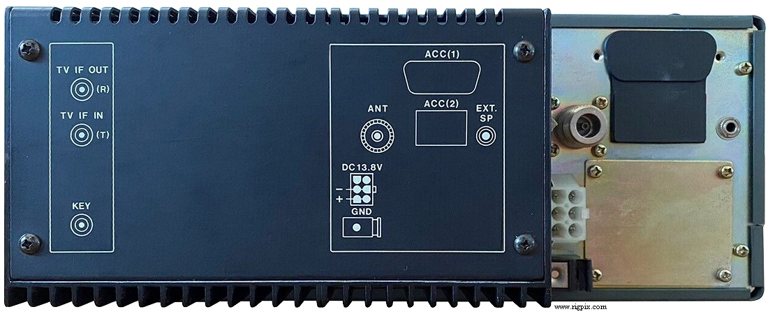 A rear picture of Icom IC-1271