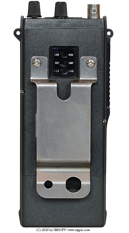 A rear picture of Icom IC-4E