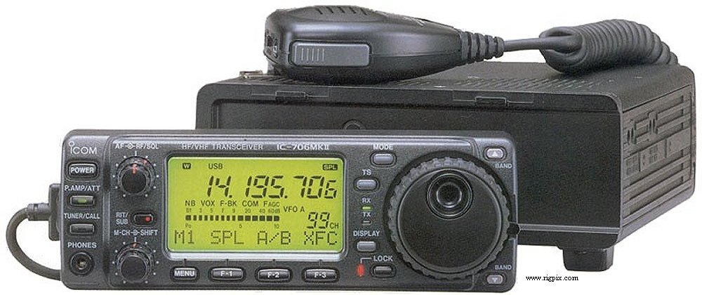A picture of Icom IC-706MKII