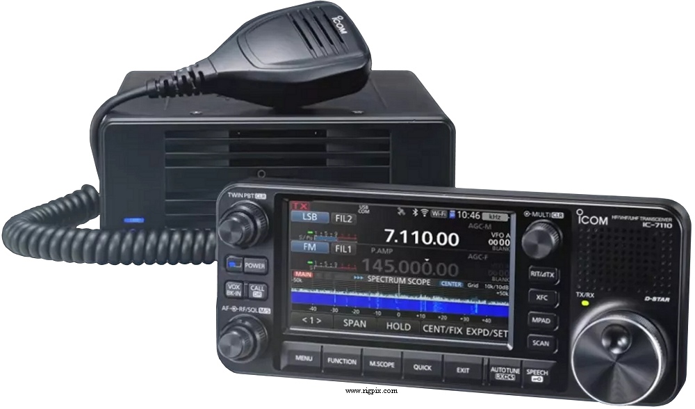 A picture of Icom IC-7110