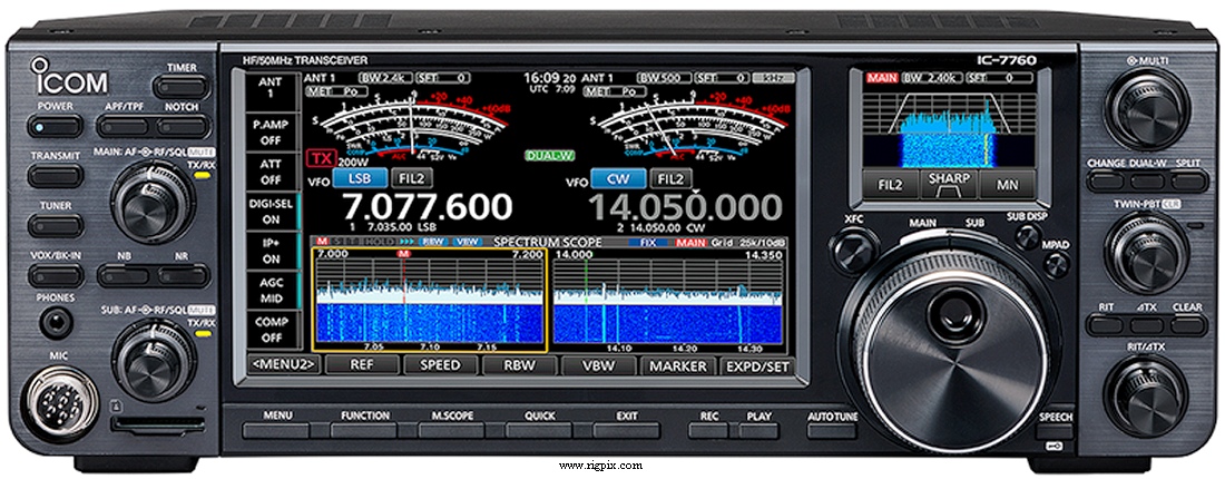 A picture of the Icom IC-7760 controller