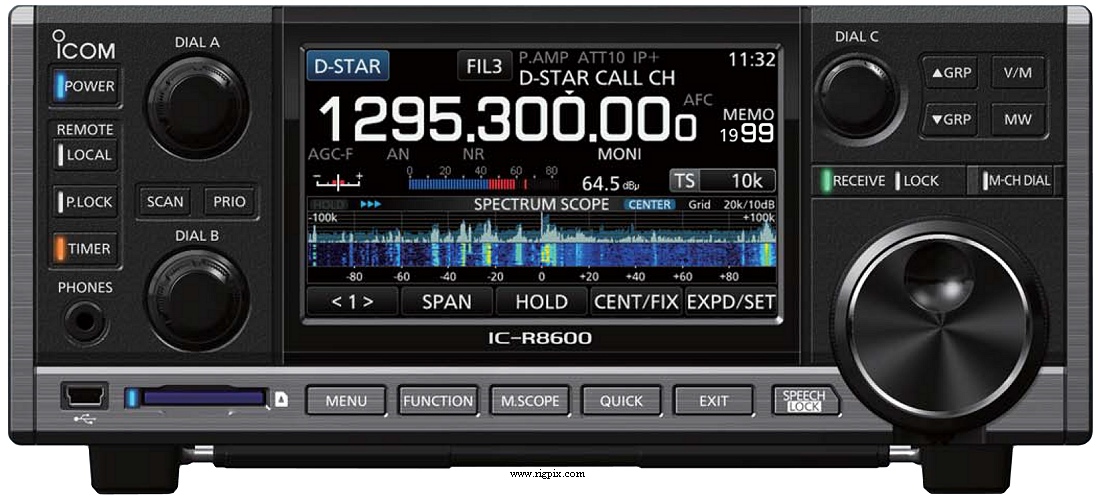 A picture of Icom IC-R8600