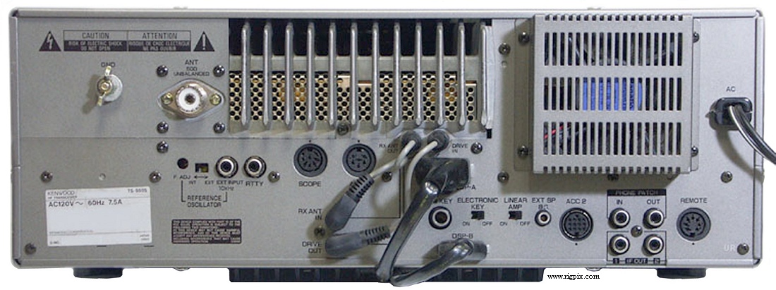 A rear picture of Kenwood TS-950S