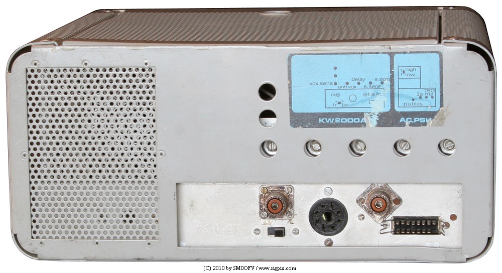 A rear picture of K.W. Electronics - KW 2000A