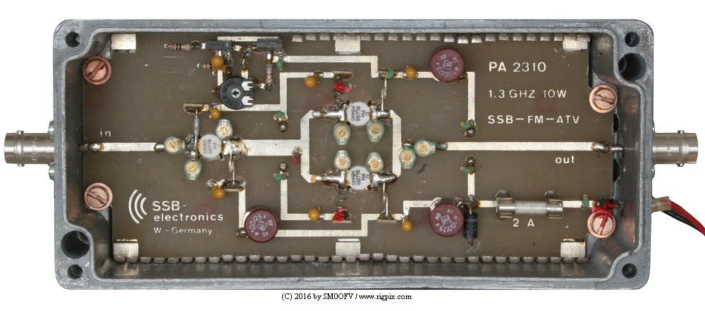 An inside picture of SSB Electronic PA-2310