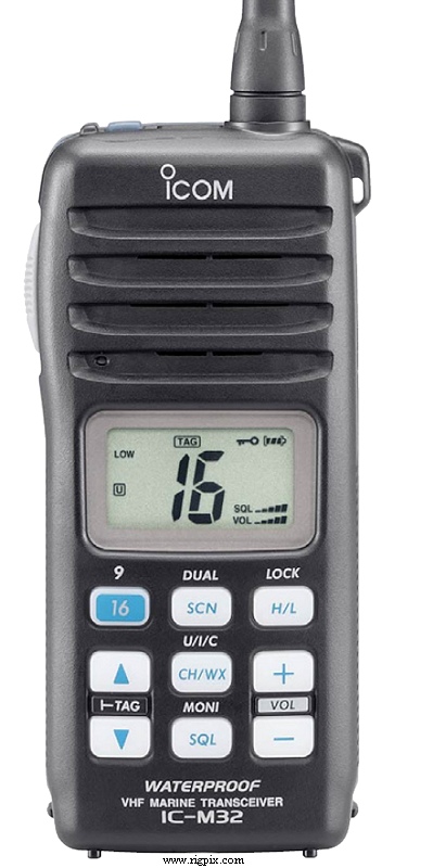 A picture of Icom IC-M32