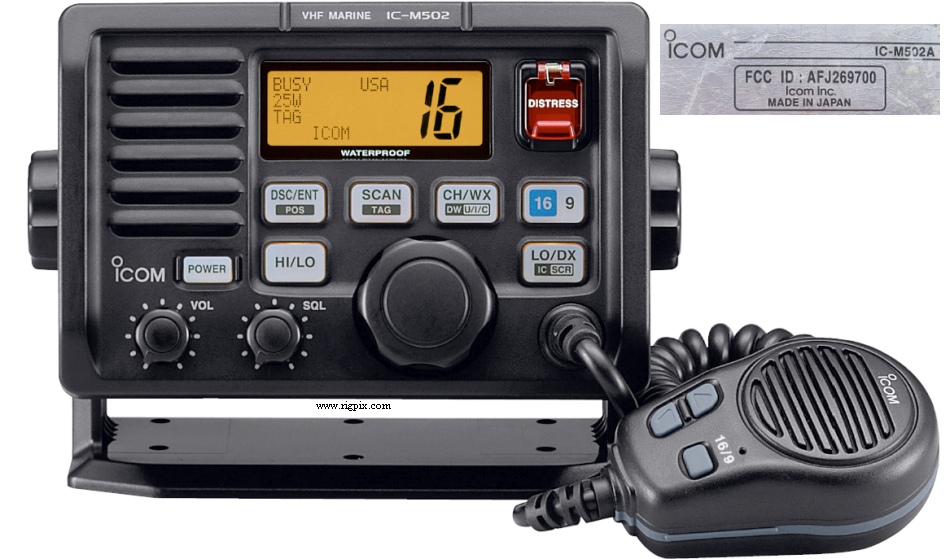 A picture of Icom IC-M502A