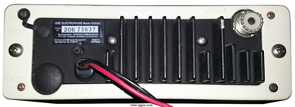 A rear picture of GME GX558