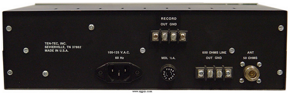 A rear picture of Ten-Tec SP-325 (USA)