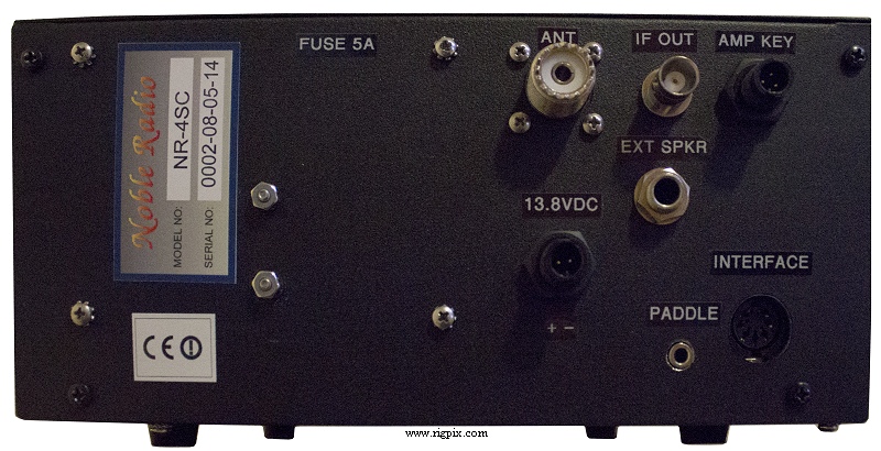 A rear picture of Noble Radio NR-4SC