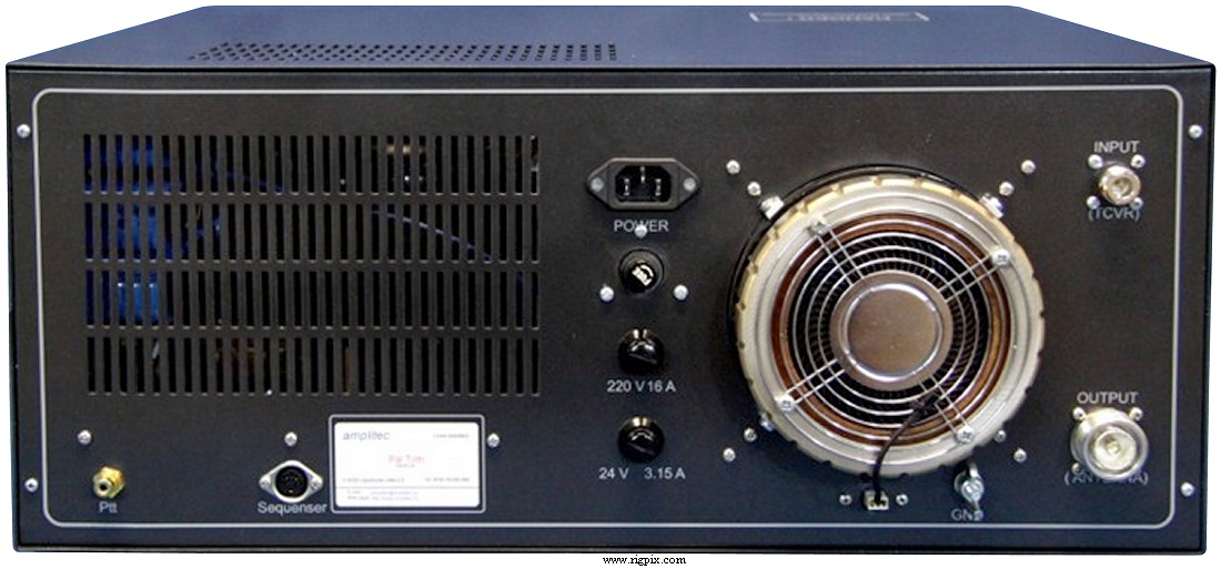 A rear picture of Amplitec UG:2-100/1500-CD