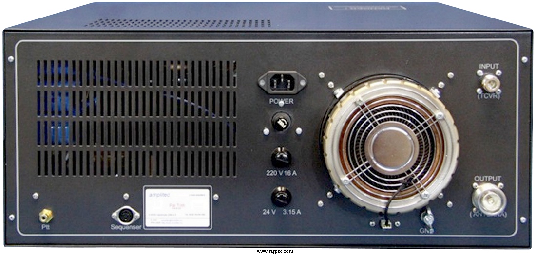 A rear picture of Amplitec UG:70-100/1500-CD