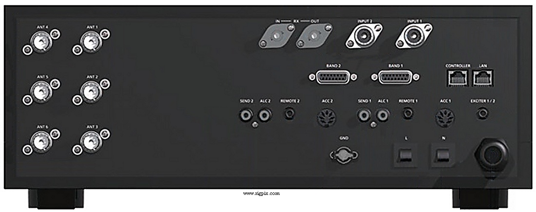 A rear picture of Icom IC-PW2