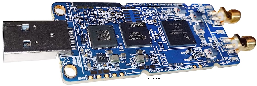 A bottom picture of LimeSDR Mini 2