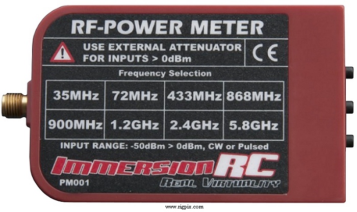 A rear picture of ImmersionRC RF Power meter v1 (PM001)