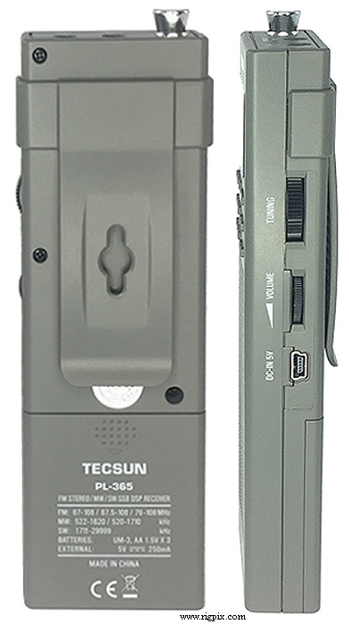 A top view picture of Tecsun PL-365