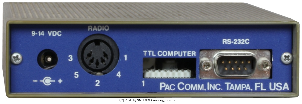 A rear picture of PacComm Tiny-2