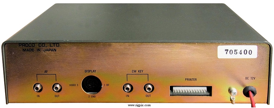 A rear picture of Telereader CD-670 (By Comax)