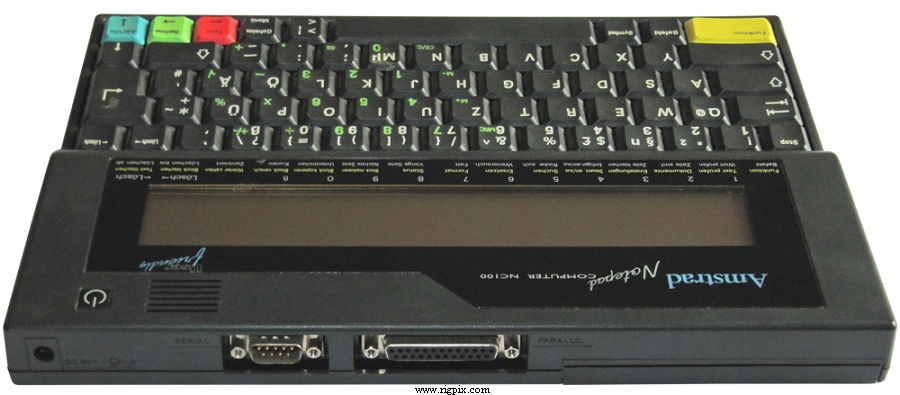 A rear picture of Amstrad NC100
