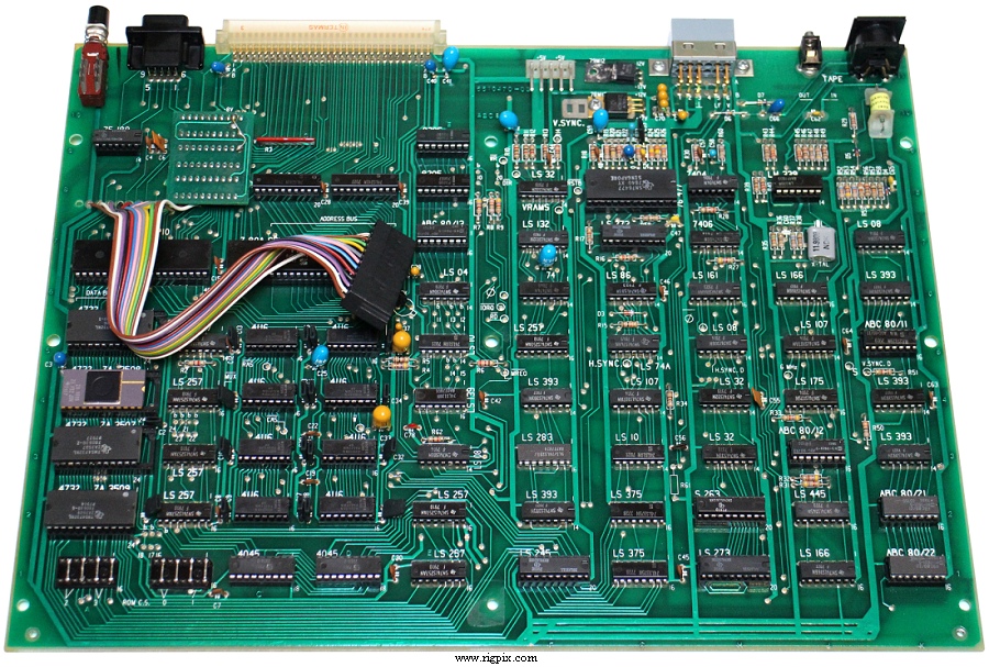 A picture of Luxor ABC-80 PCB