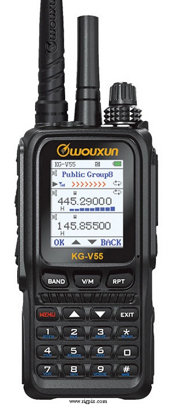 A picture of Wouxun KG-V55