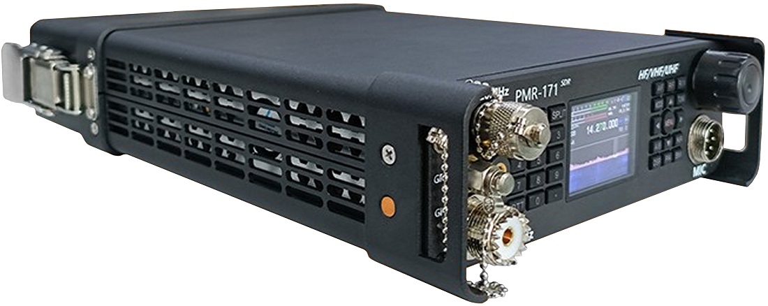 A left side picture of Zastone PMR-171 with snap-on battery pack